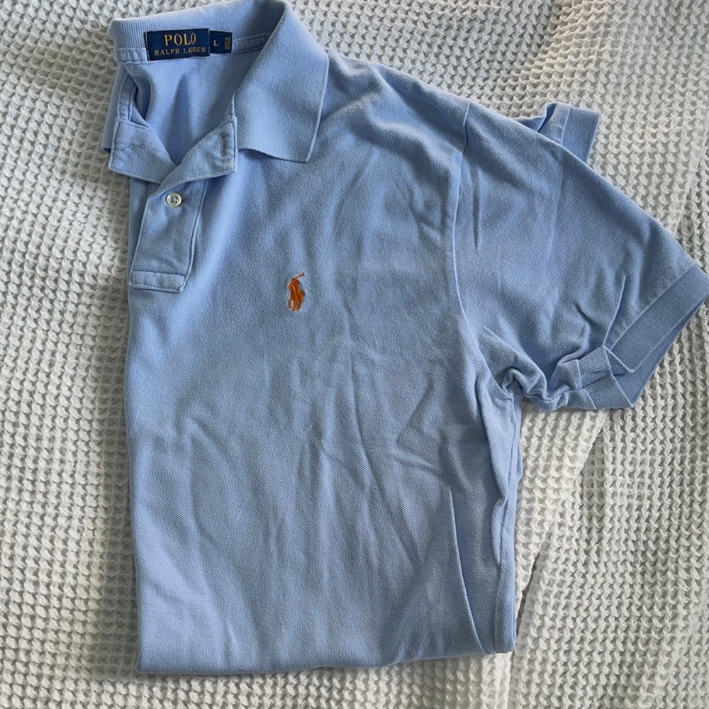 Powder Blue Ralph Lauren Polo - Large
